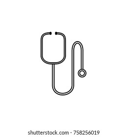 Stethoscope or steth - medical icon on white background