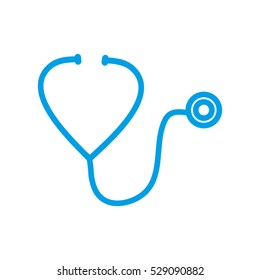 stethoscope, symbol, vector illustration, eps10,