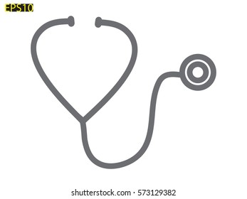 
stethoscope, symbol, vector illustration eps10