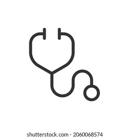Stethoscope thin line icon. Symbol in trendy outline style. Premium design for web and apps. Perfect for UI.