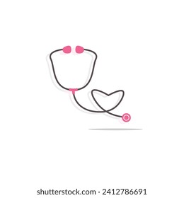 stethoscope tool icon vector design
