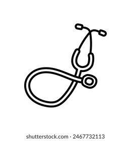 Stethoskop Spielzeug Isolierte Ikone, Vektorillustration