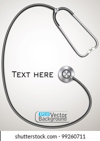 stethoscope. vector