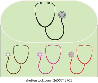 Stethoscope Vector Design Line art
