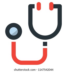 Stethoscope Vector Filled Line Icon 32x32 Pixel Perfect. Editable 2 Pixel Stroke Weight. Colorful Medical Health Icon for Website Mobile App Presentation