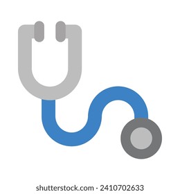 Stethoscope Vector Flat Icon For Personal And Commercial Use.
