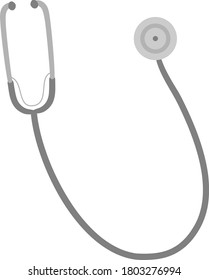 stethoscope, vector graphic, isolated white background