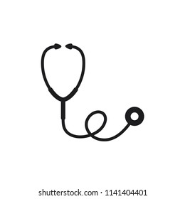 stethoscope vector icon 