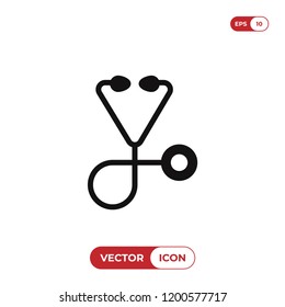 Stethoscope vector icon