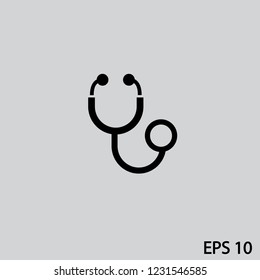 Stethoscope vector icon.