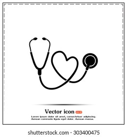 stethoscope vector icon