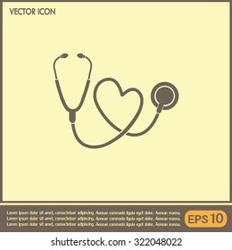 stethoscope vector icon