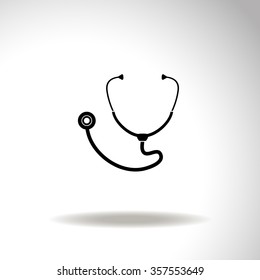 Stethoscope vector icon.