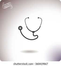 Stethoscope vector icon.