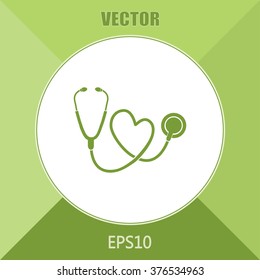 stethoscope vector icon