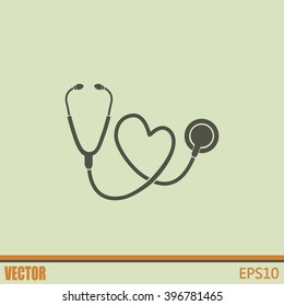 stethoscope vector icon