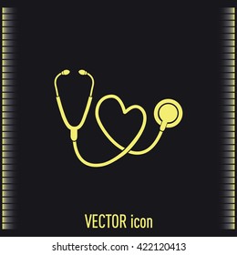 stethoscope vector icon