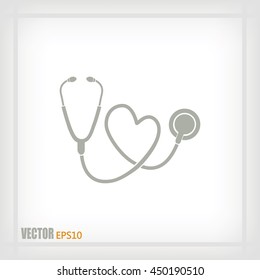 stethoscope vector icon