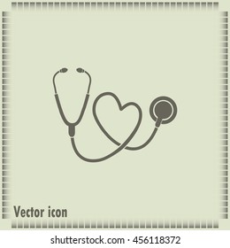 stethoscope vector icon