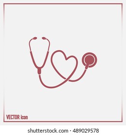 stethoscope vector icon