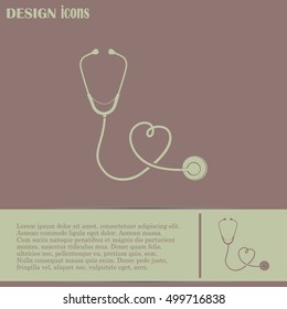 stethoscope vector icon