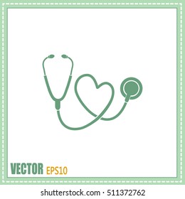 stethoscope vector icon