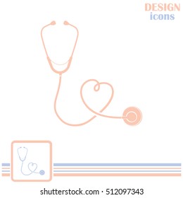 stethoscope vector icon