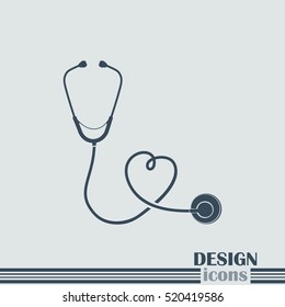 stethoscope vector icon