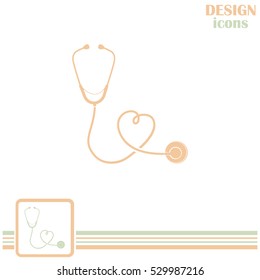 stethoscope vector icon