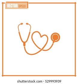 stethoscope vector icon
