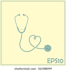 stethoscope vector icon