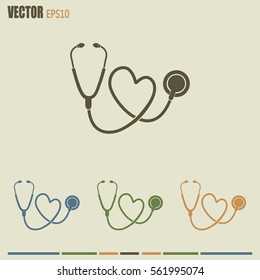 stethoscope vector icon