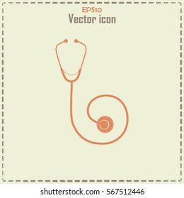 stethoscope vector icon