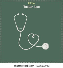 stethoscope vector icon