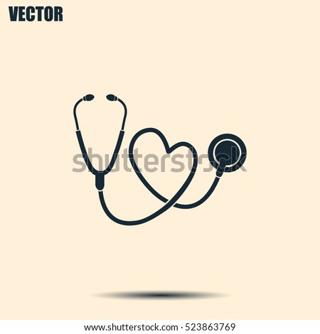 stethoscope vector icon