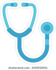 Stethoscope vector icon. Can be used for printing, mobile and web applications.