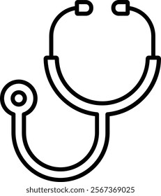 Stethoscope vector icon. Can be used for printing, mobile and web applications.