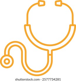 Stethoscope vector icon. Can be used for printing, mobile and web applications.