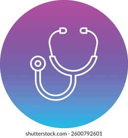 Stethoscope vector icon. Can be used for printing, mobile and web applications.