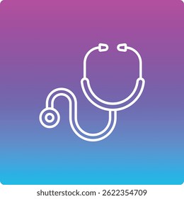 Stethoscope vector icon. Can be used for printing, mobile and web applications.