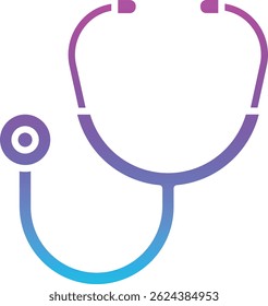 Stethoscope vector icon. Can be used for printing, mobile and web applications.