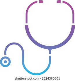 Stethoscope vector icon. Can be used for printing, mobile and web applications.