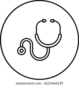Stethoscope vector icon. Can be used for printing, mobile and web applications.