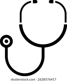 Stethoscope vector icon. Can be used for printing, mobile and web applications.