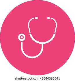 Stethoscope vector icon. Can be used for printing, mobile and web applications.