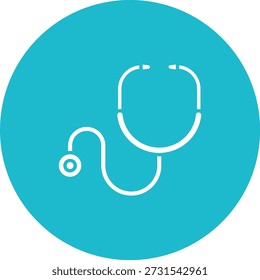 Icono de Vector de estetoscopio. Se puede utilizar para aplicaciones de impresión, móviles y de Web.