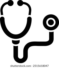 Ilustración de diseño de icono de Vector de estetoscopio