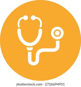 Ilustración de diseño de icono de Vector de estetoscopio
