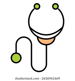 Stethoscope Vector Icon For Healthcare And Diagnosis