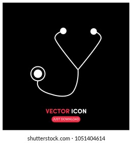 Stethoscope Vector Icon Illustration